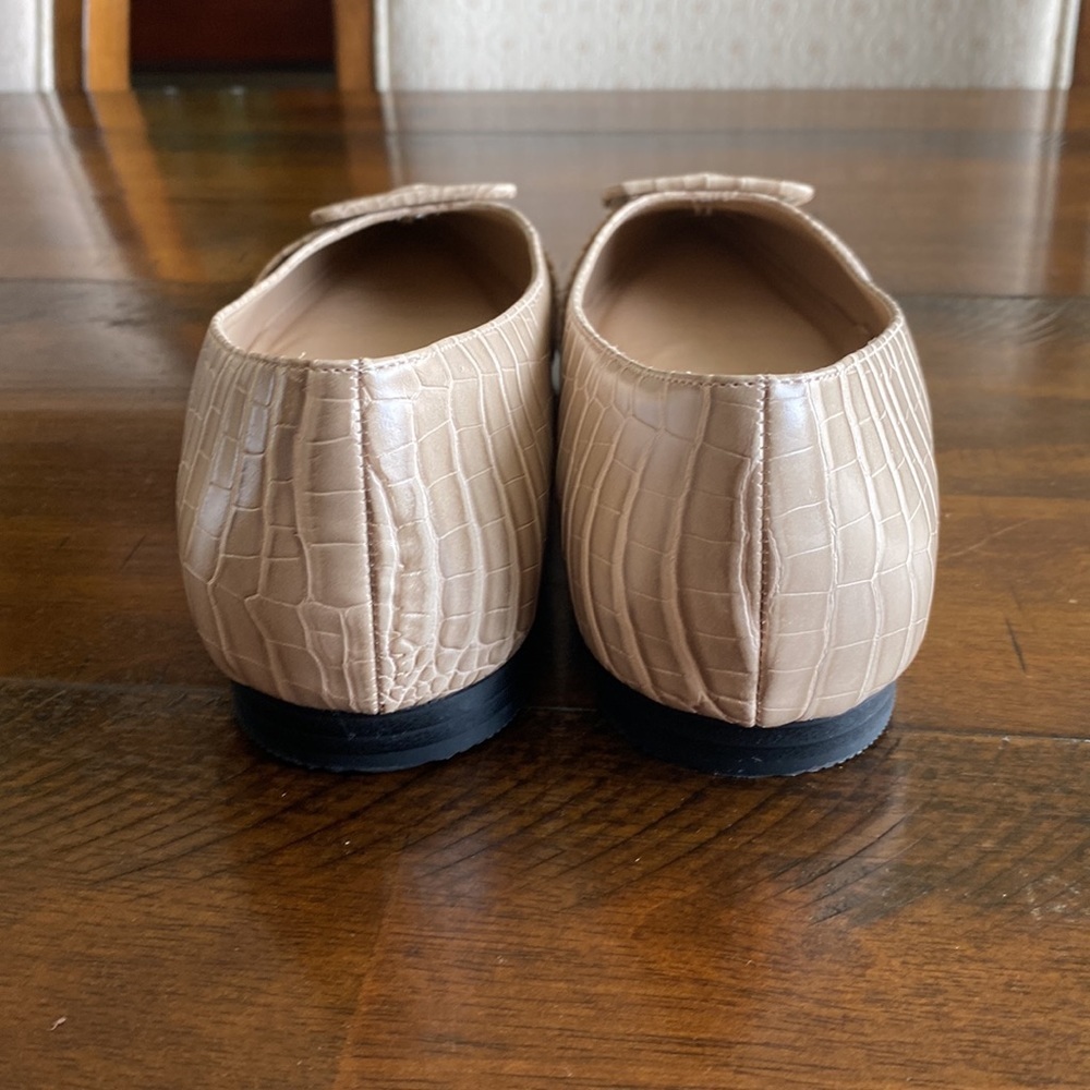 CATO CROC BUCKLE FLATS TAUPE-GRAY - Picture 6 of 8